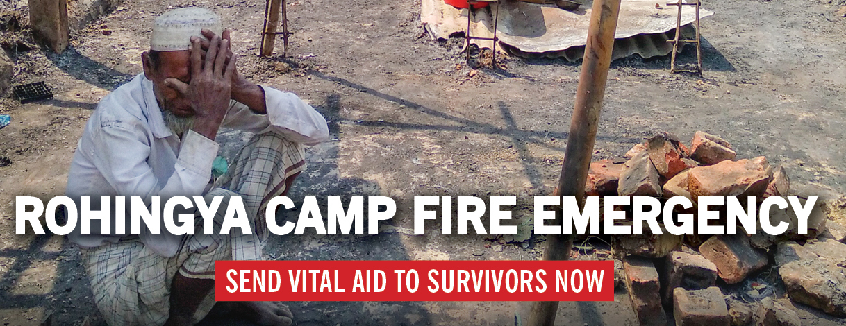 IRaise For Rohingya Camp Fire Emergency